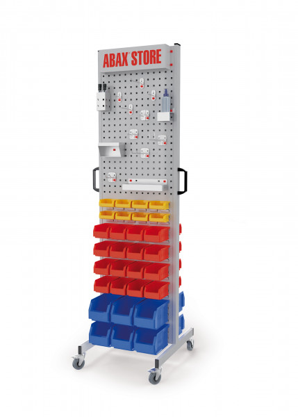 ABAX® Store Station mobil Mod. 2 RAL 7035/7035, bestückt