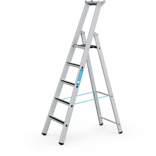 R13step S - Stufen-Stehleiter 5 Stufen Plattformhöhe 1,33 m, Arbeitshöhe 3,35 m