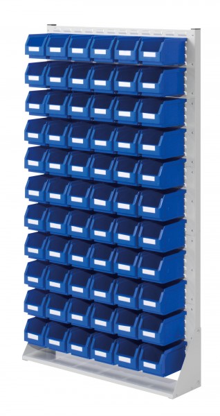 ®RasterPlan Systemeinheit Gr.5 einseitig H1790 x B1000 x T240 mm RAL 7035. Modell 52 inklusiv Lagersichtkasten 66 x Größe 6.