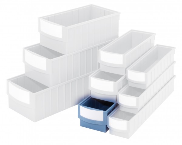 Volumenregalkasten 6105 taubenblau 600 x 153 x 105 mm.