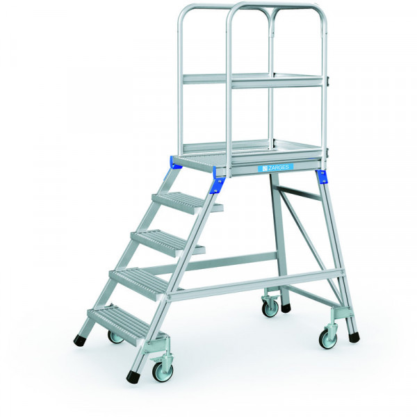 Podesttreppe, einseitig 5 Stufen Podesthöhe 1,20 m