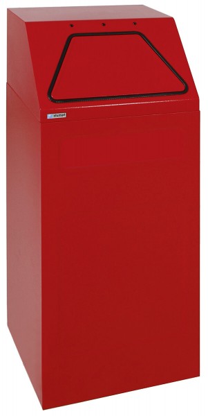 Abfalltrennung 65, RAL 3000/3000, verz. Innenbehälter, 65 Liter