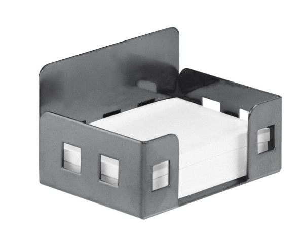 ®RasterPlan Memobox für Haftnotizblöcke Breite 75 mm x Tiefe 50 mm Anthrazitgrau
