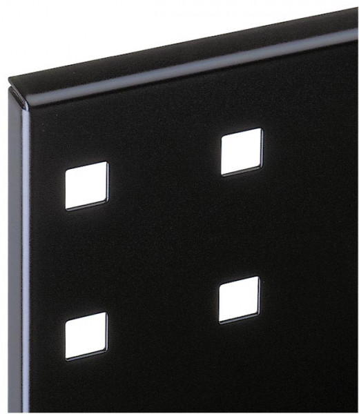 ®RasterPlan Lochplatte B 1500 mm x H 450 mm RAL 9005 - Tiefschwarz Universell kombinier- und einsetzbar. Kompatibel mit ®RasterPlan Schlitzplatten.