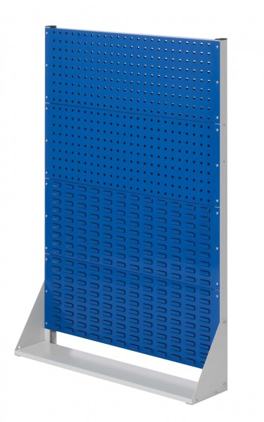 ®RasterPlan Stellwand Gr.4 einseitig H1450 x B1000 x T240 mm RAL 7035/5010. 2 Lochplatten 2 Schlitzplatten.
