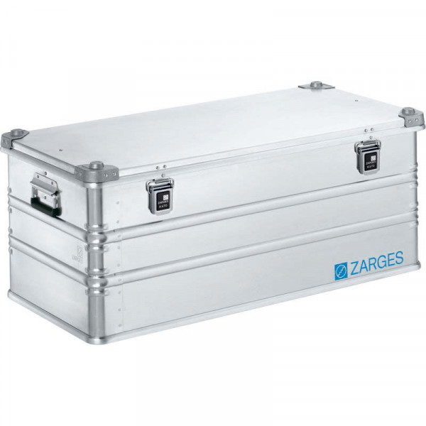 Alu-Kiste K470; 162l, IM: 950x450x380mm umlfd. Dichtung, Edelstahlscharnierband
