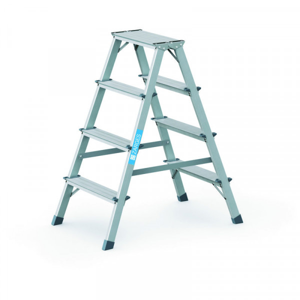 Scana B - Stufen-Stehleiter 2 x 4 Stufen Leiterlänge 0,94 m, Arbeitshöhe 2,45 m