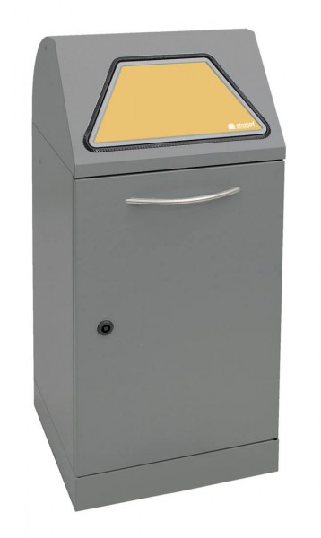 Abfalltrennung Modul-Vario 60, graualu-struktur, verz. Innenbehälter, 60 Liter