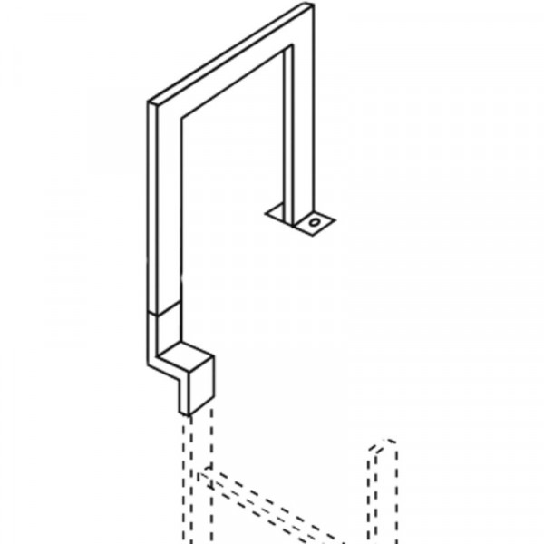 Übersteigbügel, V4A Länge 250 mm Höhe 1,10 m