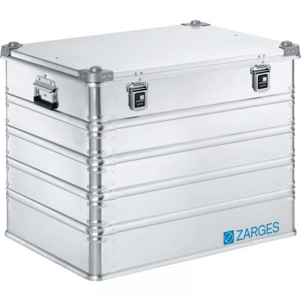 Alu-Kiste K470; 239l, IM: 750x550x580mm umlfd. Dichtung, Edelstahlscharnierband