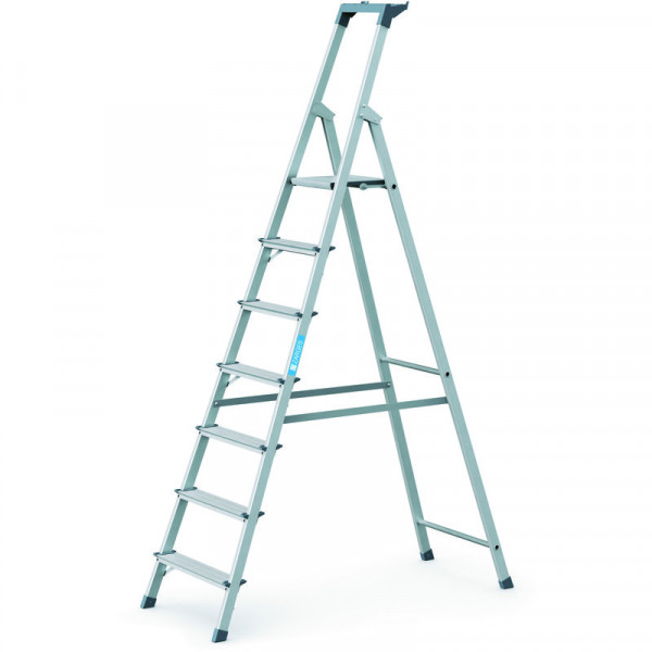 Scana S - Stufen-Stehleiter 7 Stufen Plattformhöhe 1,47 m, Arbeitshöhe 3,5 m
