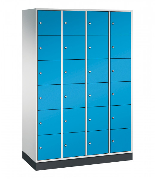 C+P Schließfachschrank Intro, H1950xB1220xT490mm, 7035/5012