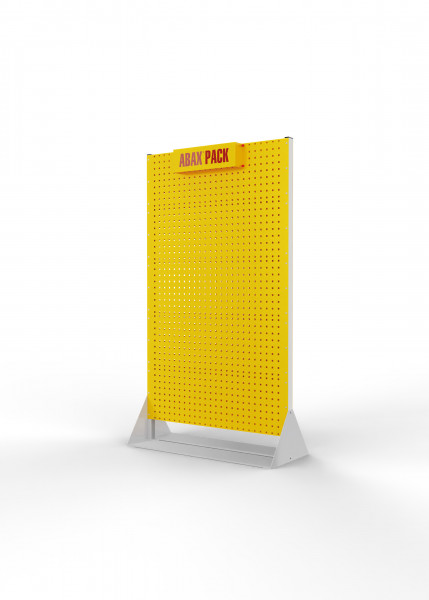 ABAX® Pack Point stationär doppelseitig RAL 7035/1023 mit 10 Lochplatten