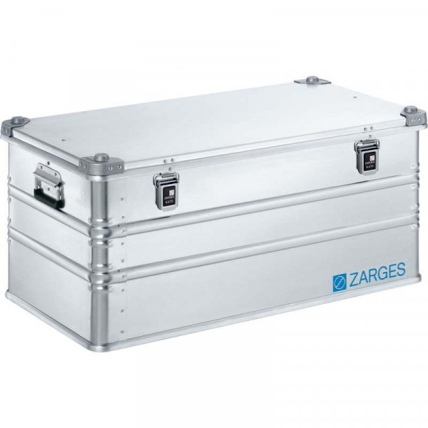 Alu-Kiste K470; 173l, IM: 900x480x400mm umlfd. Dichtung, Edelstahlscharnierband