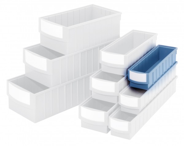 Volumenregalkasten 4085 taubenblau 400 x 113 x 85 mm.