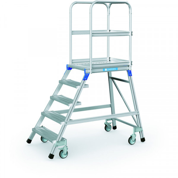 Podesttreppe, einseitig 5 Stufen Podesthöhe 1,20 m
