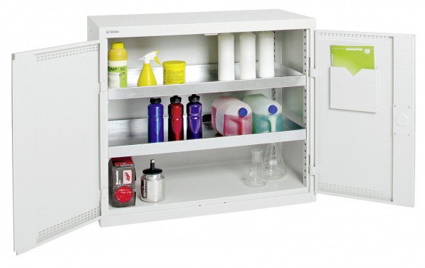 Umweltschrank BP-2, RAL 7035/7035, 2 Auffangwannen durchgehend
