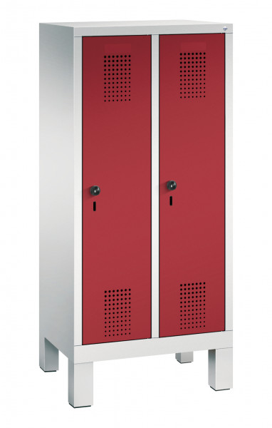 C+P Kindergarten-Spind Evolo, H1350xB610xT300mm, 7035/3003