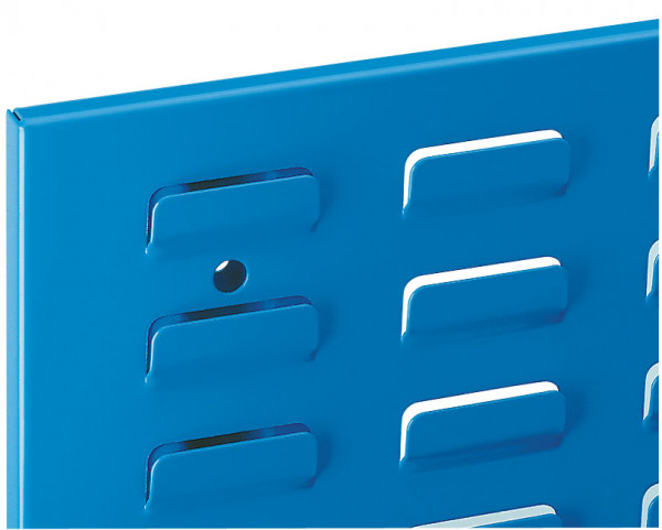 ®RasterPlan Schlitzplatte B 500 mm x H 450 mm Breitformat RAL 5015 - Himmelblau Universell kombinier- und einsetzbar. Kompatibel mit ®RasterPlan Lochplatten.