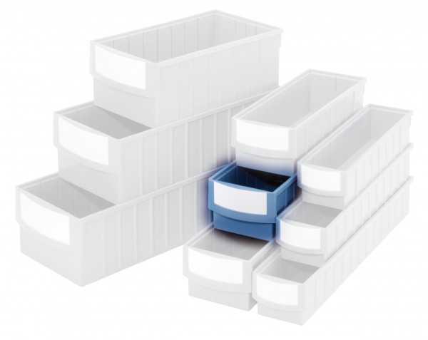 Volumenregalkasten 5105 taubenblau 500 x 153 x 105 mm.