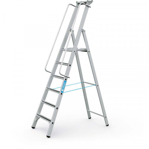 Meistertritt S - Stehleiter 6 Stufen Plattformhöhe 1,55 m, Arbeitshöhe 3,55 m
