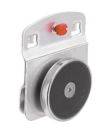 RasterPlan Magnethalter 40 mm D., alufarben.