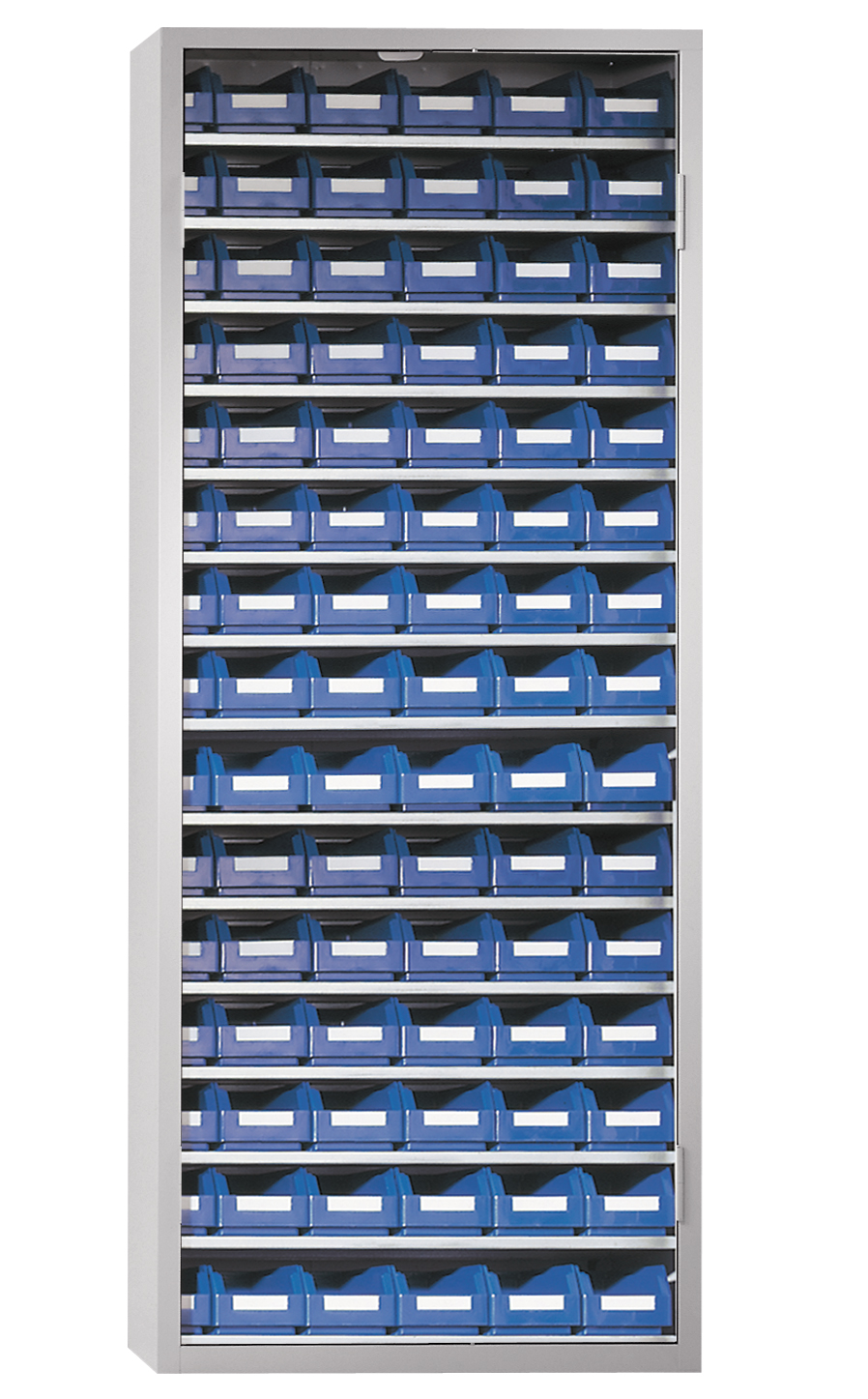 Ordnungsschrank Ohne Turen Modell 23 1600 X 690 X 285 Mm Ral 7035 Inklusiv Lagersichtkasten 90 X Grosse 7 Ordnungsschranke Mit Rasterplan Lagersichtkasten Kleinteilelagerung Fleischmann Betriebseinrichtung De