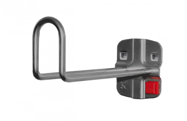 ABAX® Kabelhalter Länge 150 mm / Höhe Hakenende 50 mm Anthrazitgrau