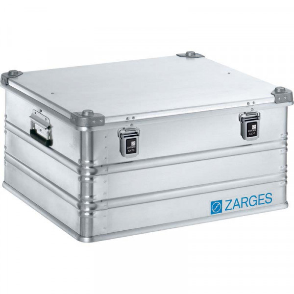 Alu-Kiste K470; 150l, IM: 690x640x340mm umlfd. Dichtung, Edelstahlscharnierband