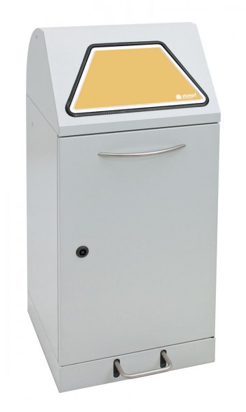 Abfalltrennung Modul-Vario 60, lichtgrau, verz. Innenbehälter, 60 Liter, Trethebel