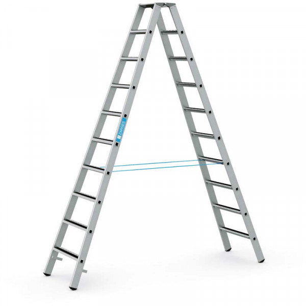 R13step B - Stehleiter 2 x 10 Stufen Leiterlänge 2,83 m, Arbeitshöhe 4,15 m