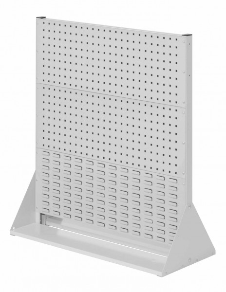 ®RasterPlan Stellwand Gr.3 doppelseitig H1100 x B1000 x T430 mm RAL 7035. 4 Lochplatten 2 Schlitzplatten.