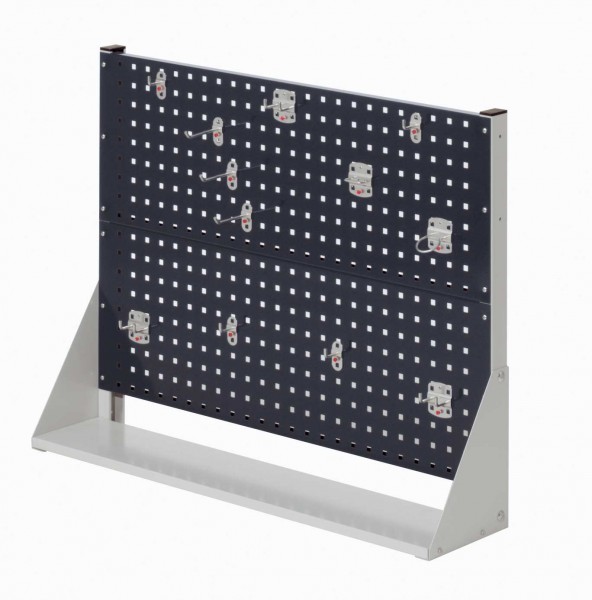 ®RasterPlan Stellwand Gr. 2 einseitig H760 x B1000 x T240 mm RAL 7035/7016. 1 x Werkzeughaltersortiment 12-teilig.