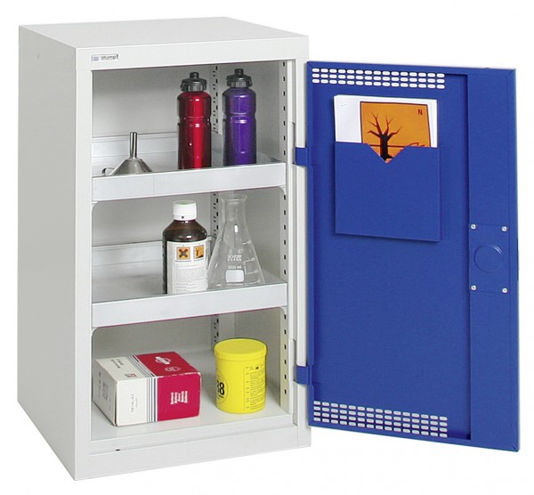 Umweltschrank BP-1, RAL 7035/5010, 2 Auffangwannen