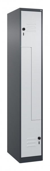 C+P Z-Spind Classic PLUS, 2 Abteile, 1850x300x500mm, 7016/7035