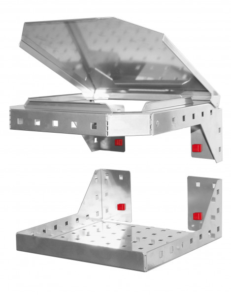 ABAX® Müllbeutelhalter 2-teilig Oberteil: Breite 305 mm x Tiefe 130 mm x Höhe 350 mm Unterteil: Breite 300 mm x Tiefe 120 mm x Höhe 305 mm Alufarben