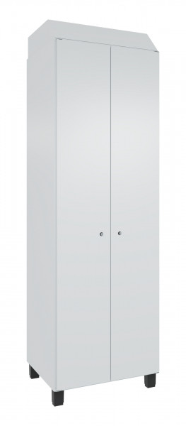 C+P Stahl-Garderobenschrank Prefino, 7035/7035, 7035/7035