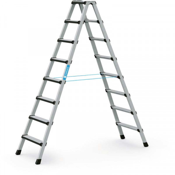 Comfortstep B - Stehleiter 2 x 8 Stufen Leiterlänge 2,18 m, Arbeitshöhe 3,5 m