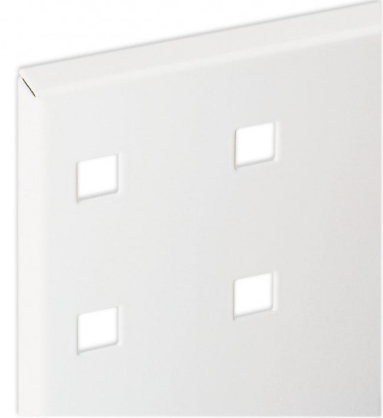 ®RasterPlan Lochplatte B 500 mm x H 450 mm RAL 9010 - Reinweiß Universell kombinier- und einsetzbar. Kompatibel mit ®RasterPlan Schlitzplatten.