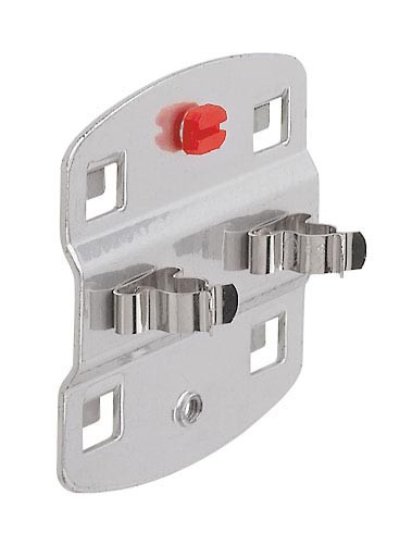 ®RasterPlan Doppelte Werkzeugklemme Durchmesser 19 mm Alufarben