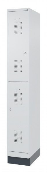 C+P Feuerwehrspind FLEXO WHITE, 1 Abteil, 2 Stöckig, 7035/7035