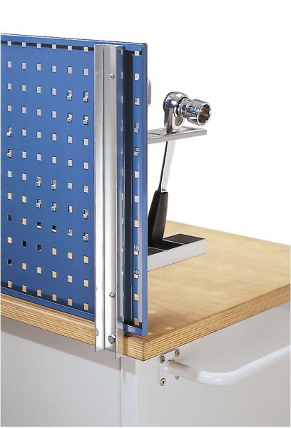 ®RasterPlan Werkbankhalterung Für 2 Platten übereinander Alufarben