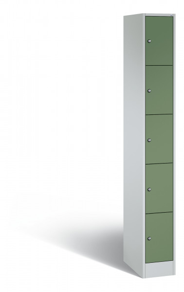 C+P Schließfachschrank Vesto, H1950xB240xT480mm, 7035/6011