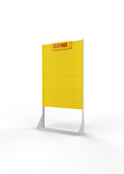 ABAX® Pack Point stationär einseitig RAL 7035/1023 mit 4 Lochplatten