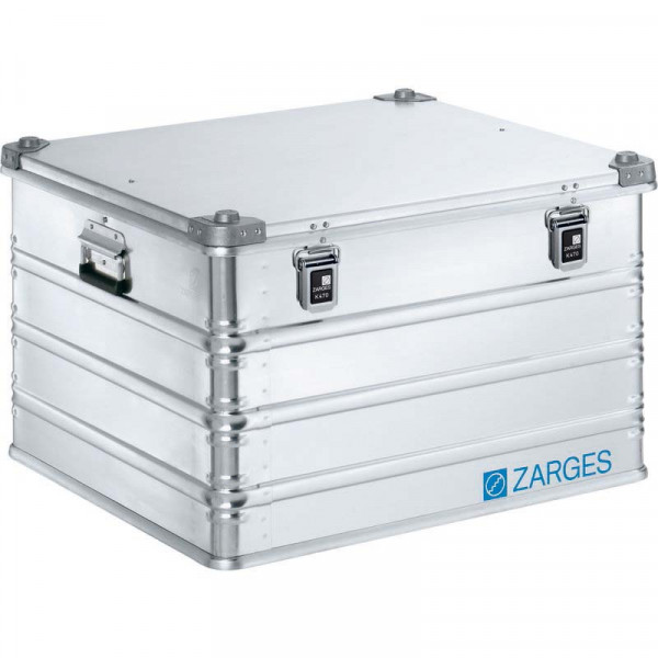Alu-Kiste K470; 190l, IM: 690x640x430mm umlfd. Dichtung, Edelstahlscharnierband