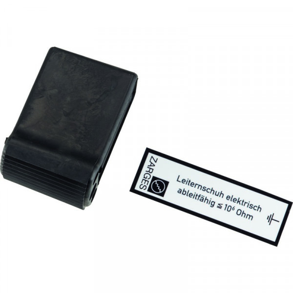 Außenschuh elektrisch ableitfähig schwarz 73 x 25 mm für Quertraverse