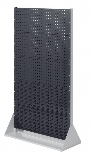 ®RasterPlan Stellwand Gr.5 doppelseitig H1790 x B1000 x T430 mm RAL 7035/7016. 6 Lochplatten 4 Schlitzplatten.