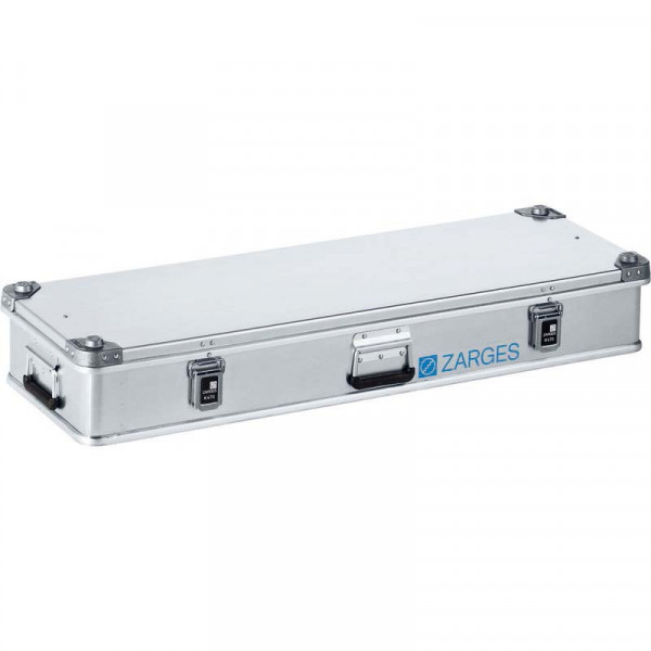 Alu-Kiste K470; 60l, IM: 1150x350x150mm umlfd. Dichtung, Edelstahlscharnierband