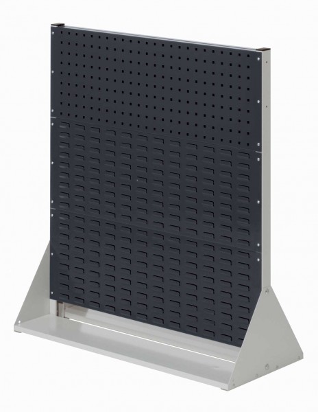 ®RasterPlan Stellwand Gr. 3 doppelseitig H1100 x B1000 x T430 mm RAL 7035/7016. 2 Lochplatten 4 Schlitzplatten.