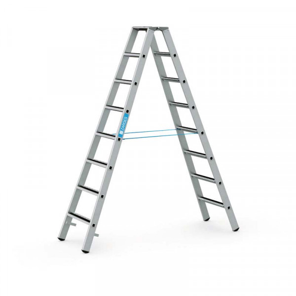 R13step B - Stehleiter 2 x 8 Stufen Leiterlänge 2,27 m, Arbeitshöhe 3,6 m